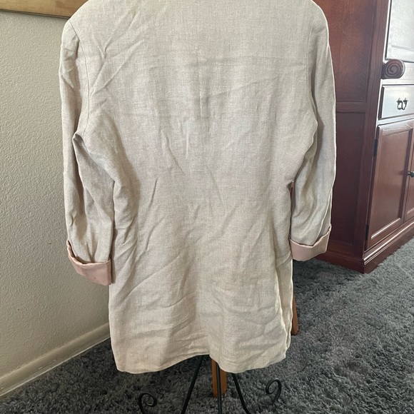 Campagnie Internationale Express lined jacket, long sleeved, light brown. - Picture 2 of 3